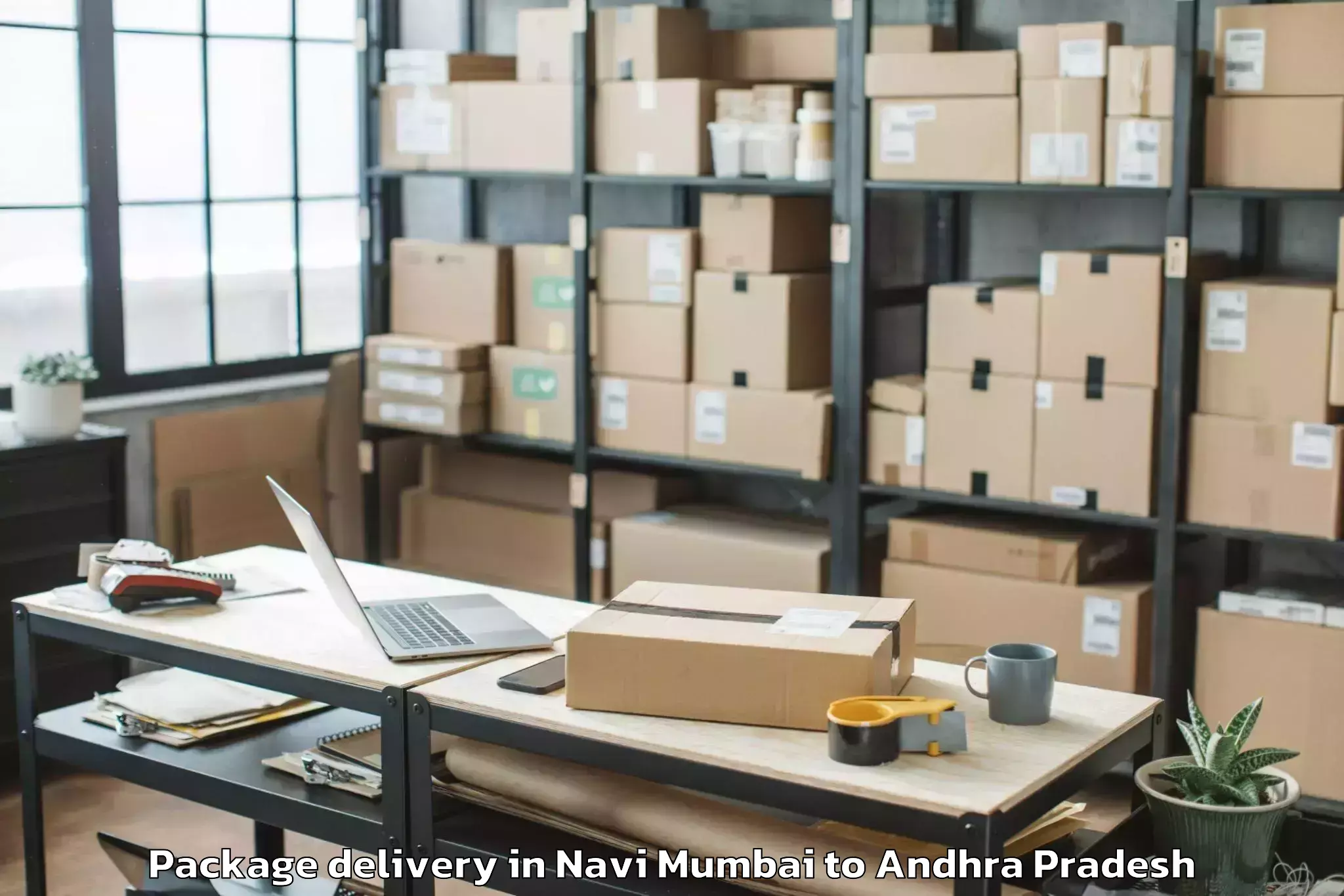 Trusted Navi Mumbai to Peddavadugur Package Delivery